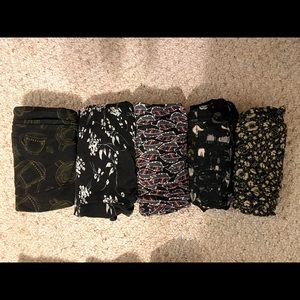 5 pair LulaRoe leggings OS